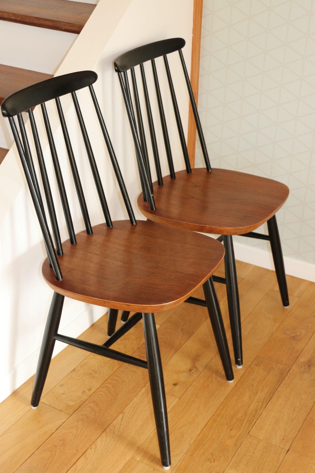 4 fanette chairs by ilmari tapiovaara