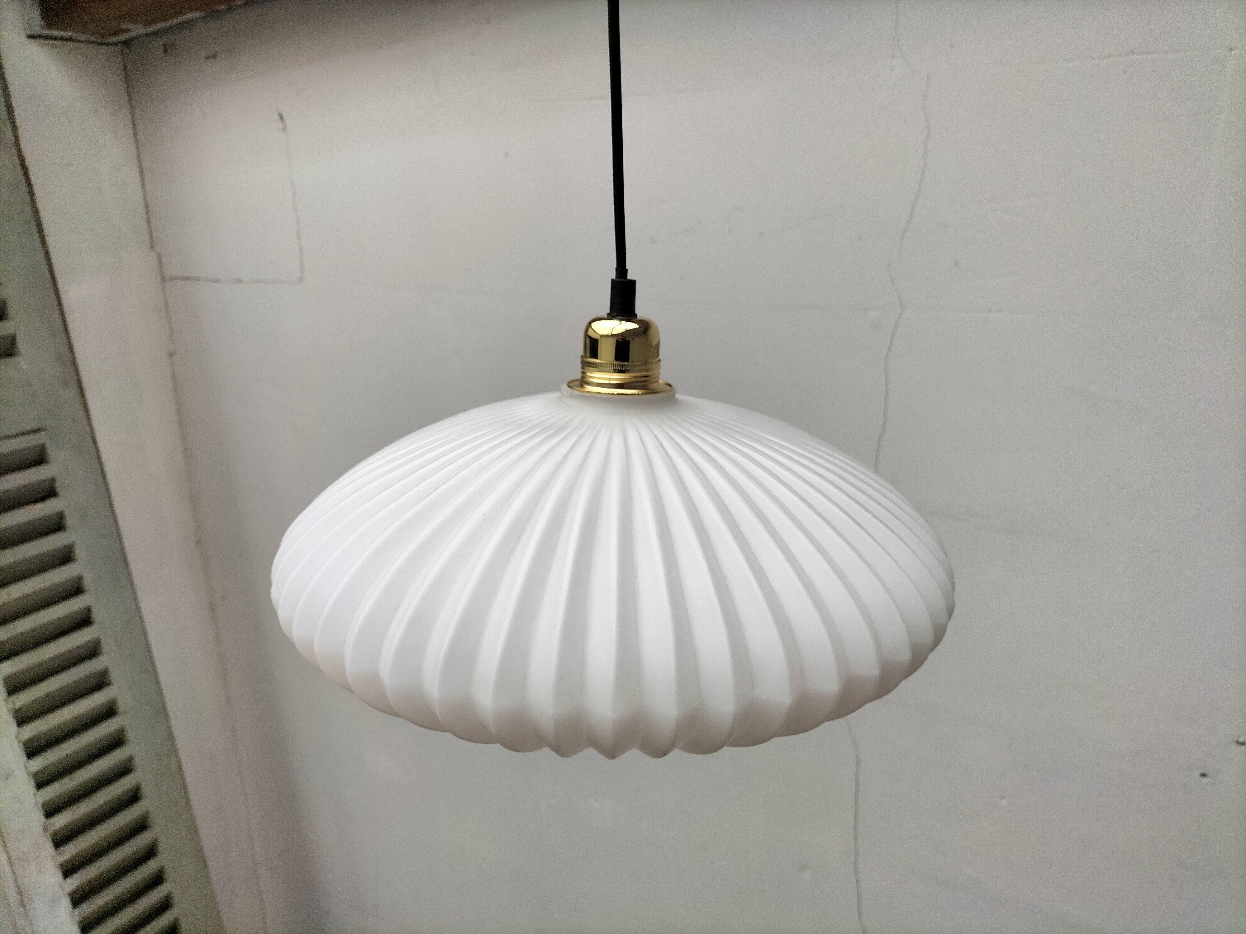 Vintage glass pendant light