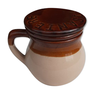 Mug tea in earthenware