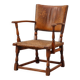 Leather and oak Armchair by Theo Ruth for Artifort, The Netherlands 1940s