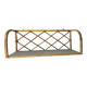 Vintage rattan wall shelf