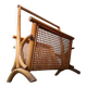 Rattan magazine rack