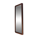 Vintage wooden rectangular mirror 129 x 39 cm