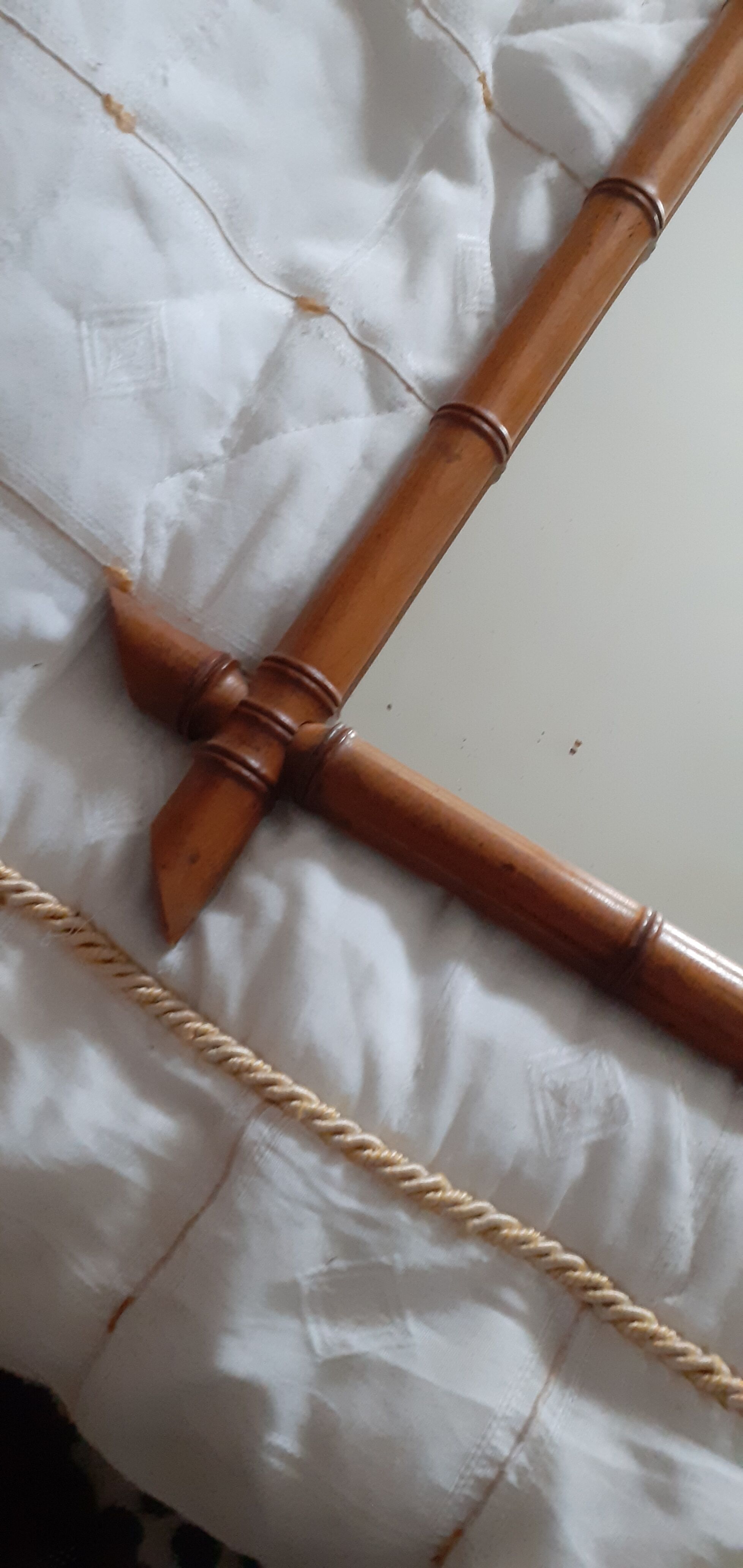 Antique bamboo mirror 51x81cm