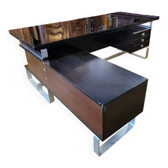 Bureau d'angle conçu et produit par Abbondinterni à Milan en Italie en 1970