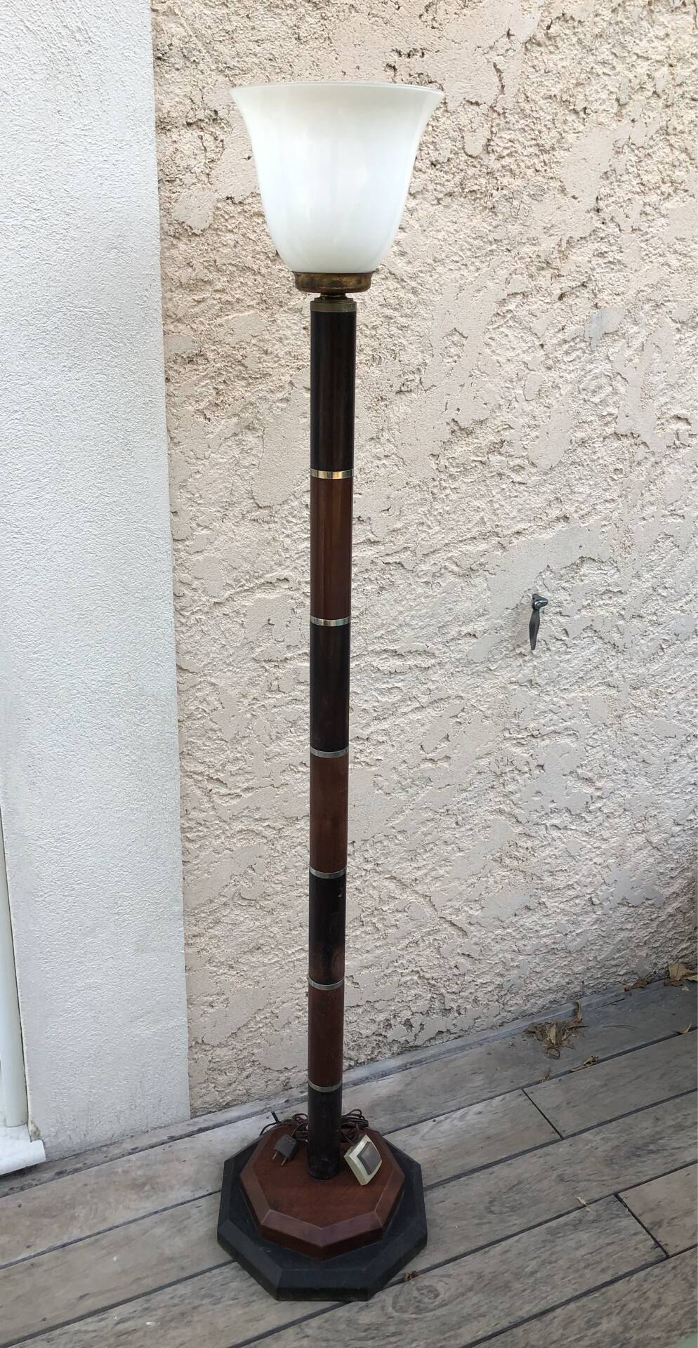 Art Deco modernist tulip floor lamp Mazda