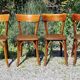 4 chaises bistrot comtoises années 60