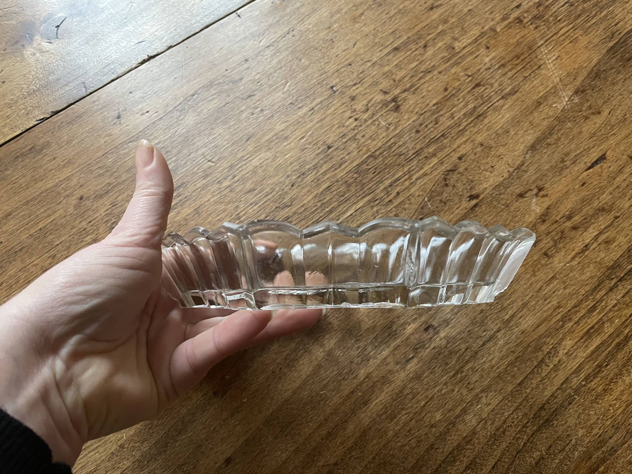 Lot 3 coupelles apéritif en verre taillé - anciennes, vintage