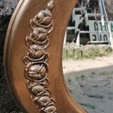 Miroir ancien doré style Art déco 120cm x 65cm