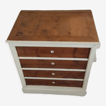 Chest imitating chest of drawers wood