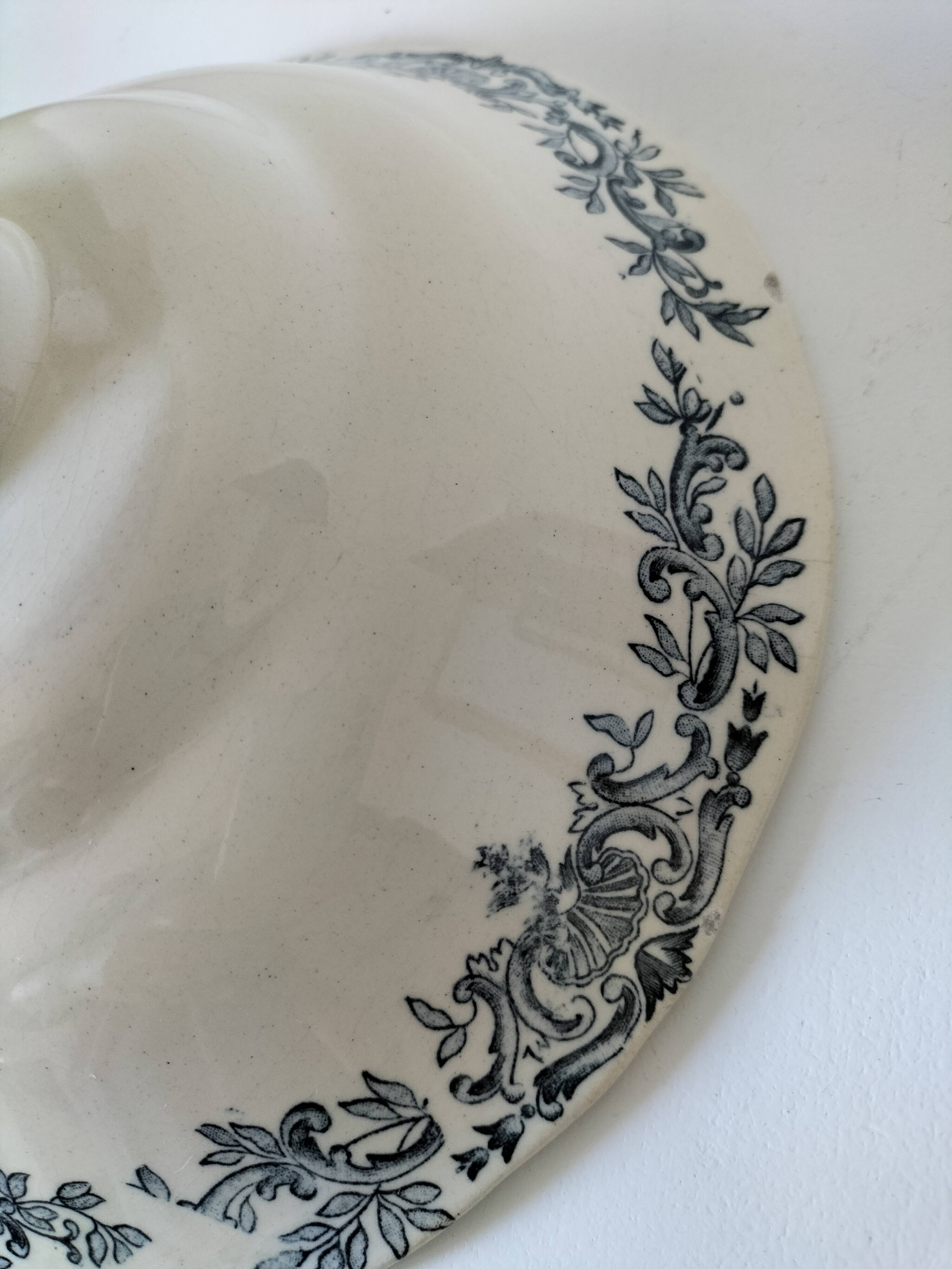 Compote dish on pedestal Longchamp, Régent model, period R. Charbonnier.