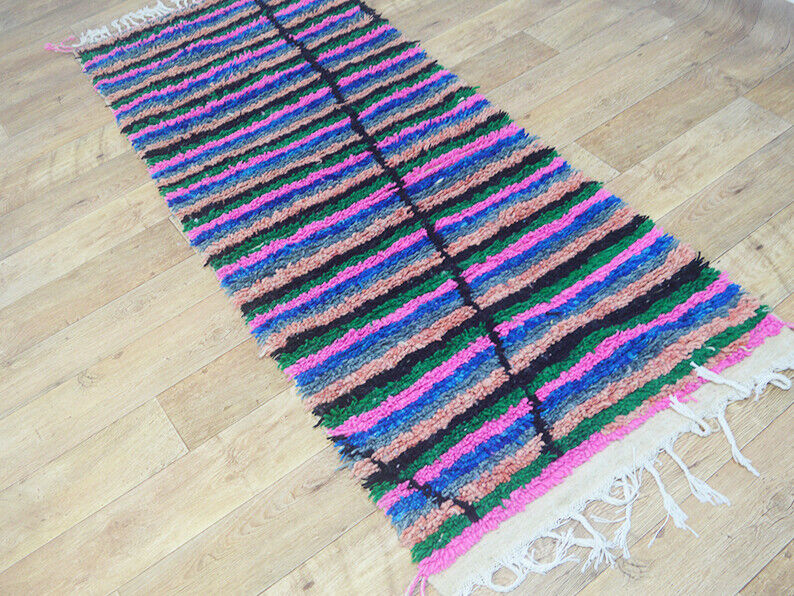 Moroccan berber carpet 216x88cm