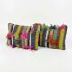 Set of 2 vintage kilim cushion covers 41x61 cm