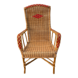 Vintage wicker armchair