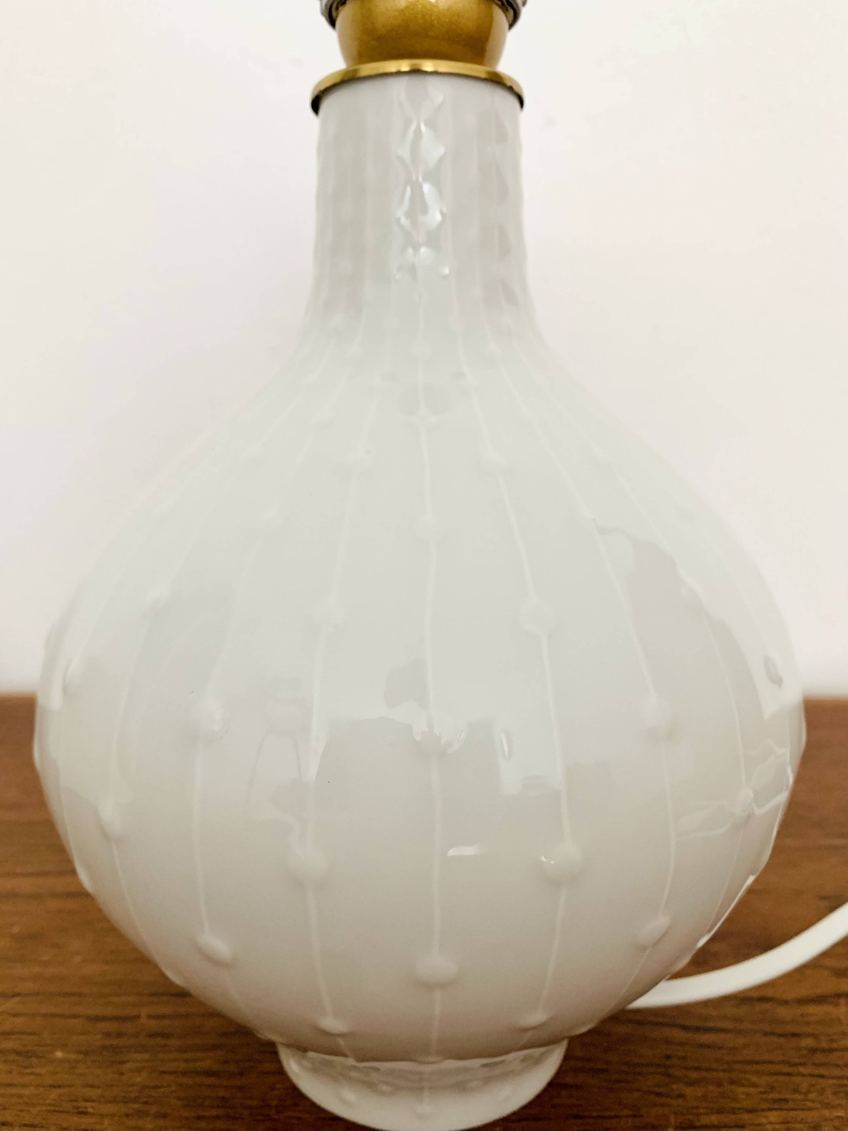 Porcelain Table Lamp by Hutschenreuther Art Department