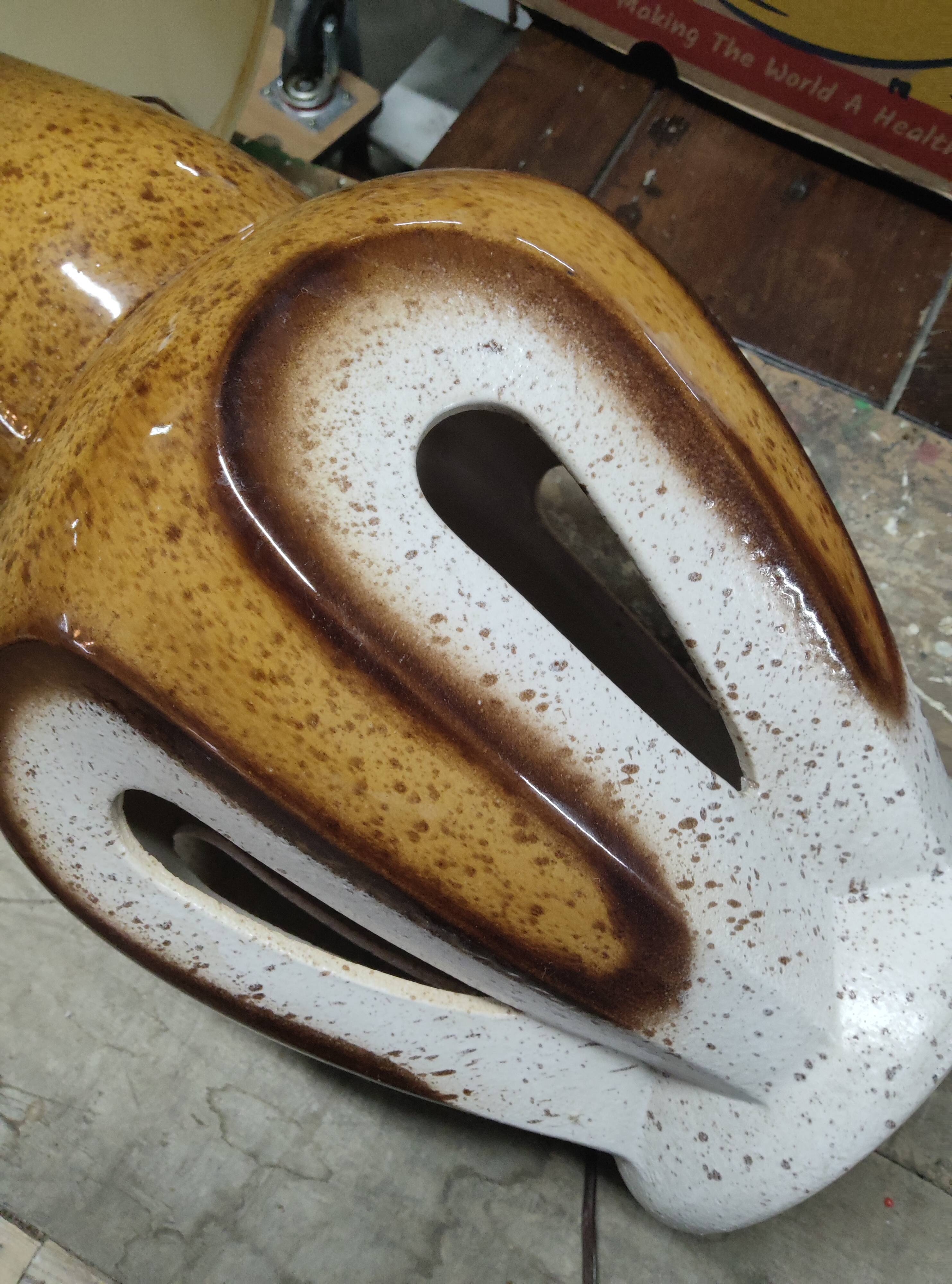 Designer table lamp ceramic workshop Baudin