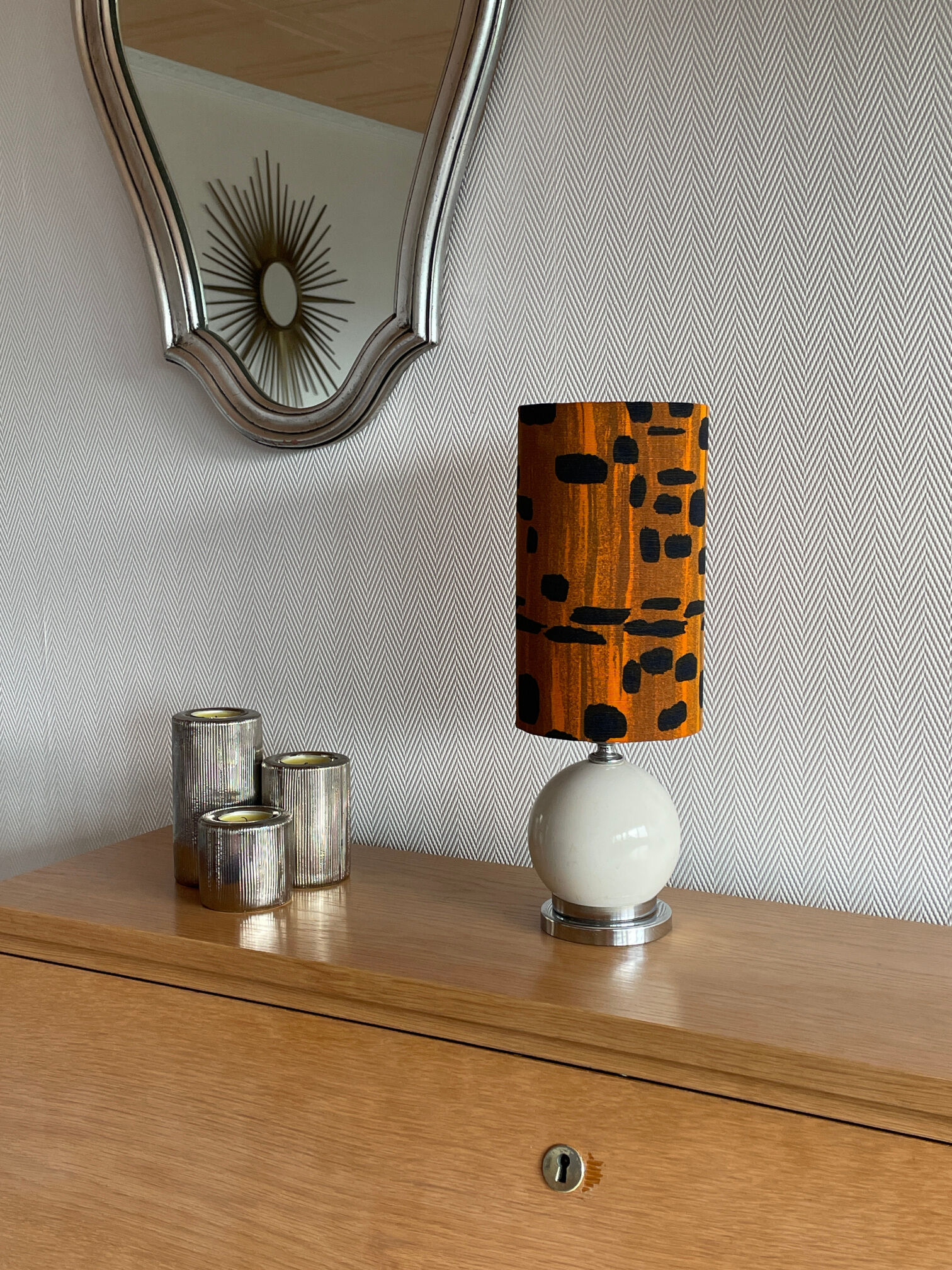 Diderot bedside lamp - Leo 70s lampshade