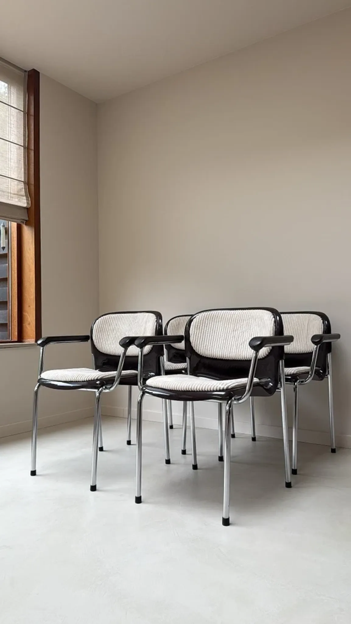 Four vintage bucket chairs SMK400K from Drabert designed by Gerd Lange