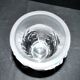 LALIQUE frosted crystal vase, Saint-Cloud model with acanthus leaves, 1950-1960