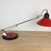Lampe de bureau articulée Aluminor grand modèle, rouge