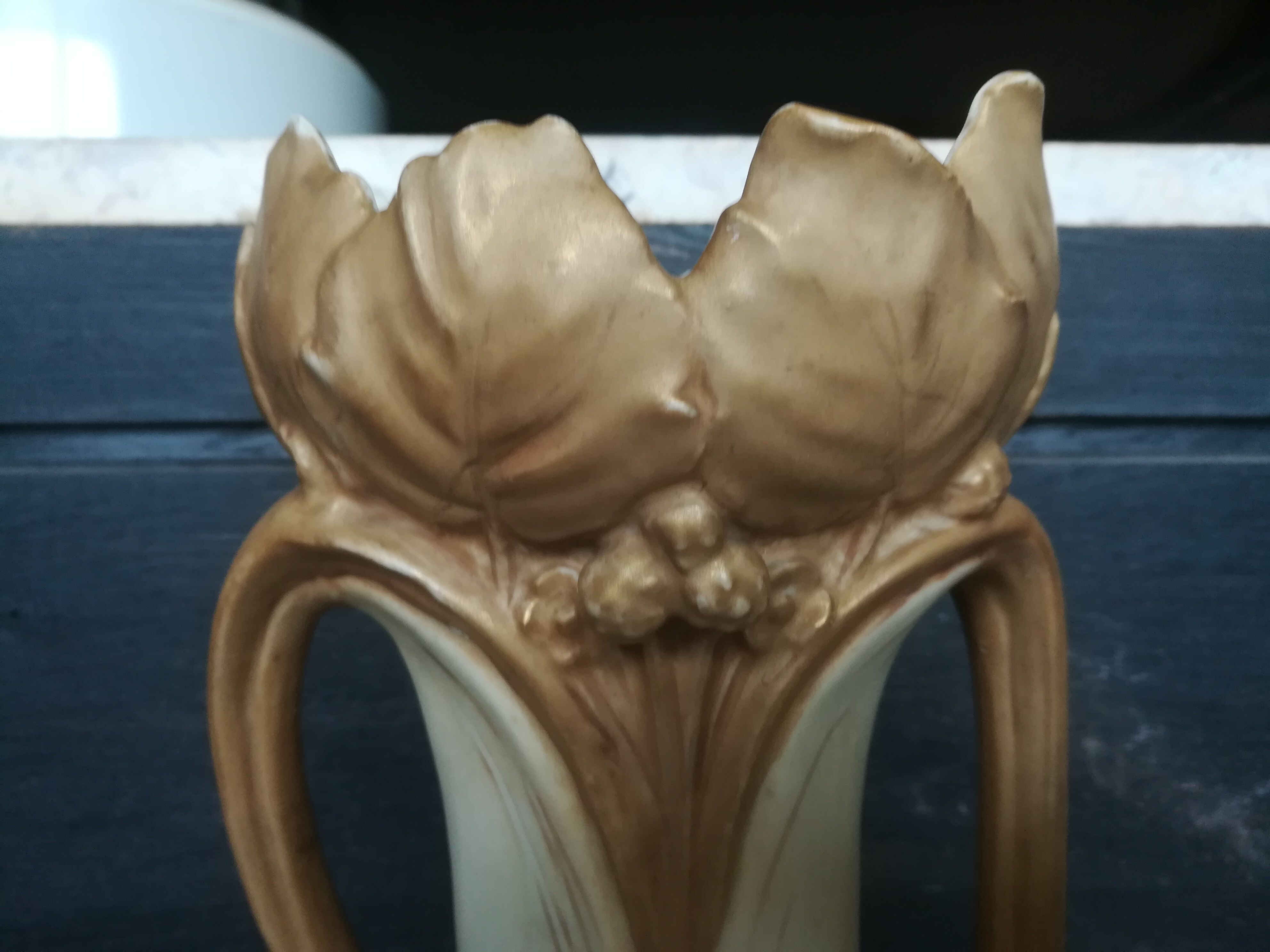 Royal Dux art nouveau porcelain vase
