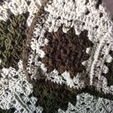 Patchwork crocheted plaid