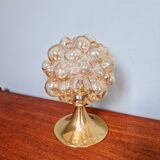Bubbled glass table lamp, design Helena Tynell, 1970