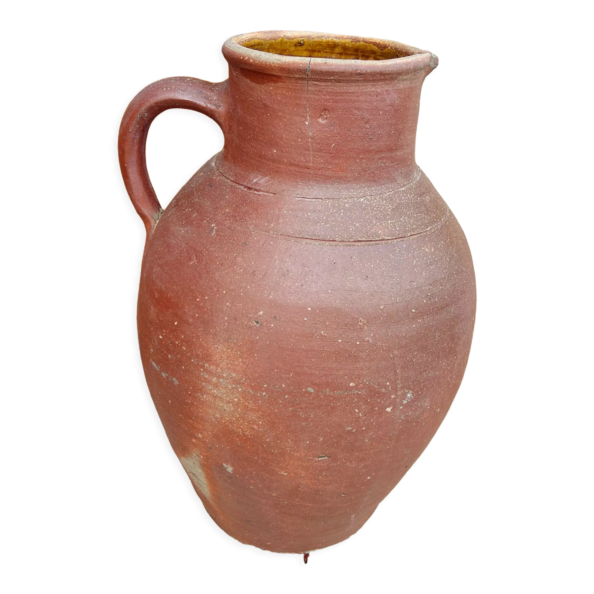 High terracotta jug