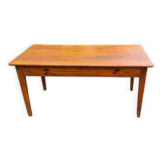 Old wooden farm table