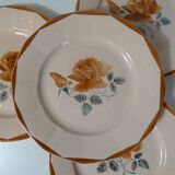 Digoin Sarreguemines 6 flat plates 9181
