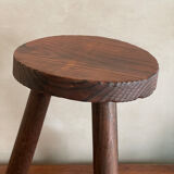 Tabouret tripode brutaliste