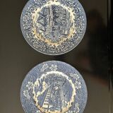 8 English ironstone plates