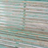 Antique French Park Benches Painted In Greenish Color From 1930s