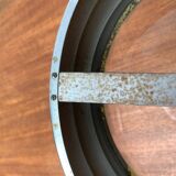 Art Deco table lamp in chrome and glass