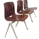 Galvanitas Pagholz vintage school chairs