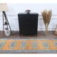 Vintage Turkish Oushak Handmade Wool Cotton Orange Runner Rug 78x313