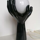 Lamp hands globe opaline
