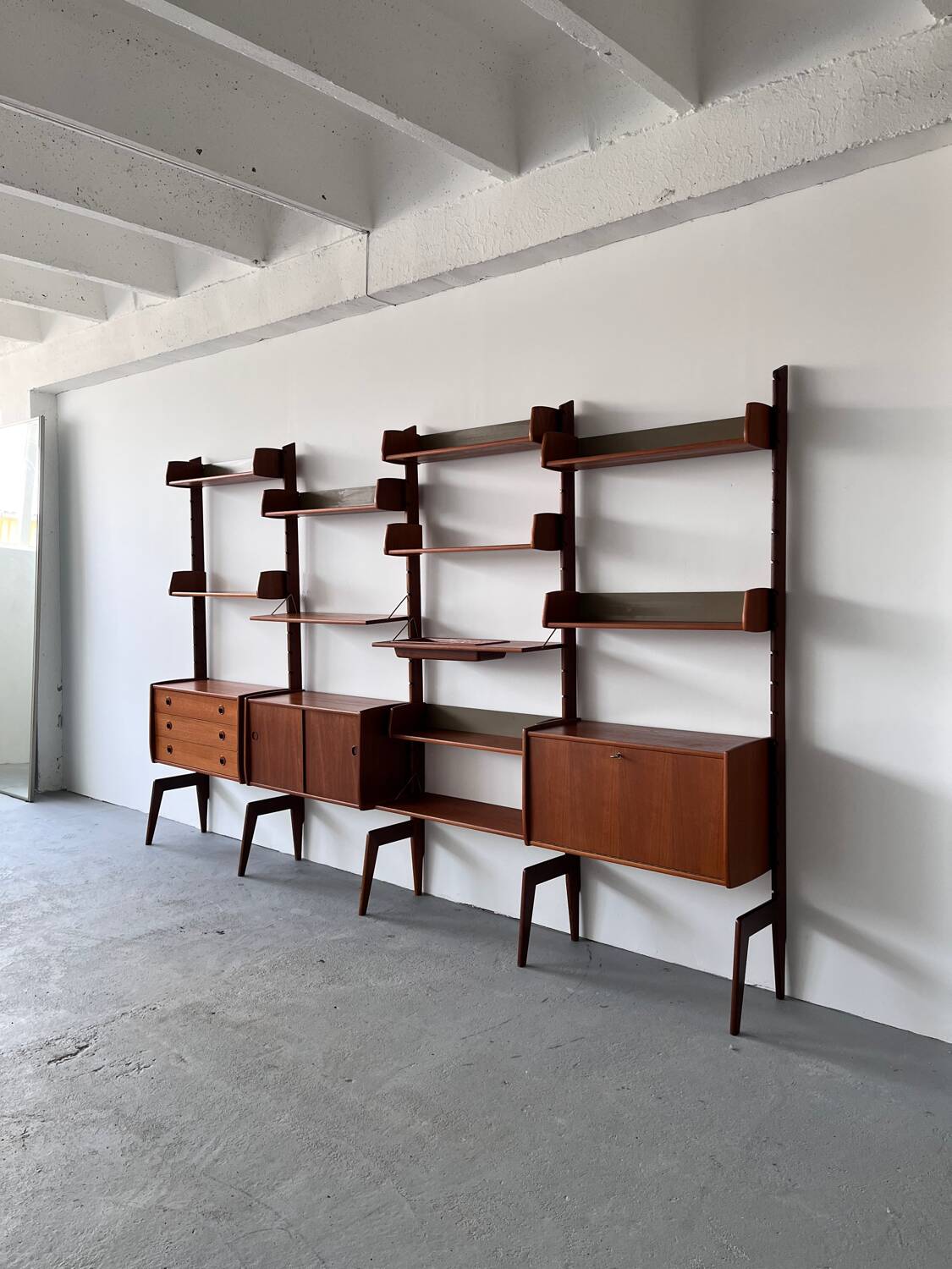 Scandinavian Mid Century Teak Bookcase, Norway 1960’s
