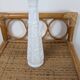 Vintage white moulded glass soliflore in Art Deco style from the 1960s.