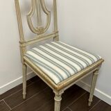 Set of 5 Louis XVI style beech chairs