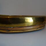 Vintage rattan tray from the 70s