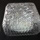 Structured /vintage square glass ceiling lamp 60s-70s