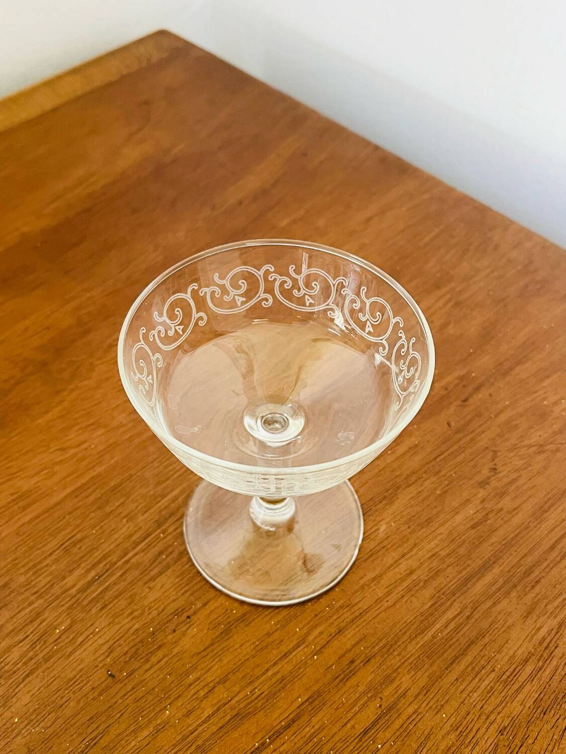 5 coupes à champagne arabesque luminarc années 70
