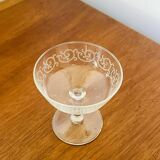 5 Luminarc arabesque champagne glasses from the 70s