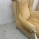 Pair of Louis XV style wing chairs in patinated beech, 20th century