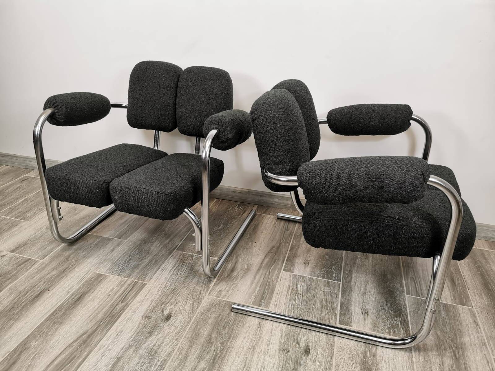 Mid-century restored armchairs