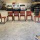 Cassina 6x Cab 412 burgundy by Mario Bellini NP : 9000€