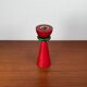 Vintage postmodern wooden candlestick, 1970s