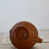 Small pottery handmade ceramic vase double handles