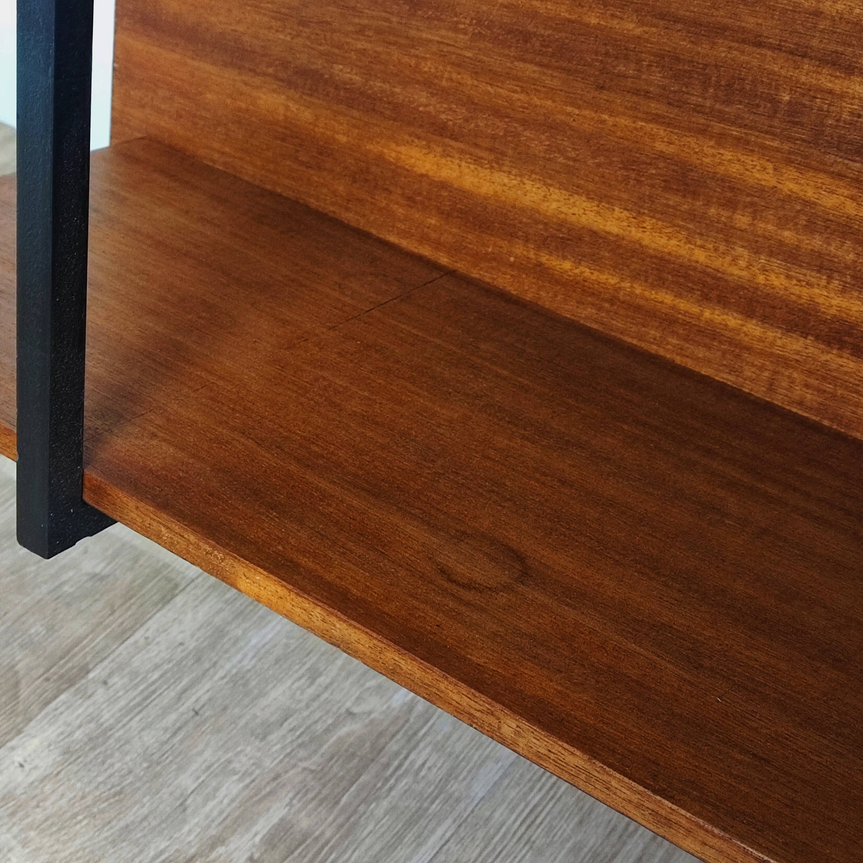 60s wall bookcase shelf